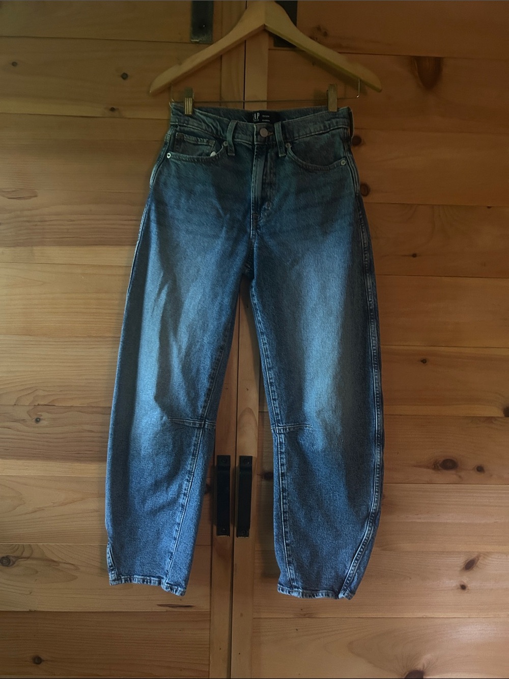 GAP Blue Denim Barrel Jeans